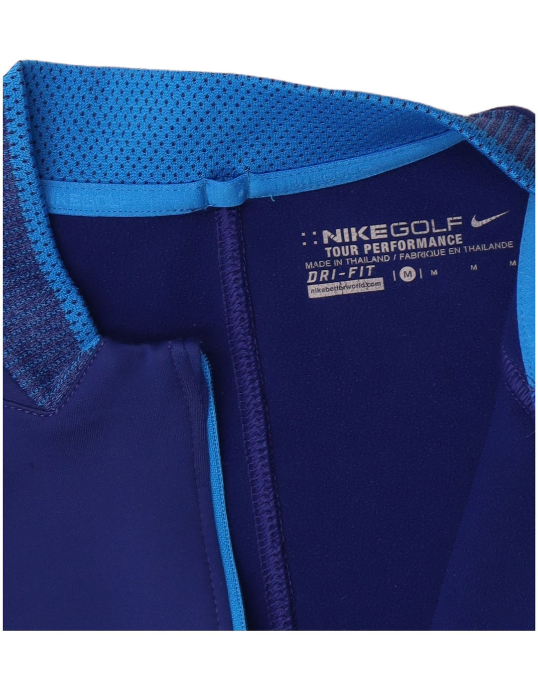 NIKE Herre Dri Fit Pullover med lynlås-hals Træningsdragt Top Medium Blå