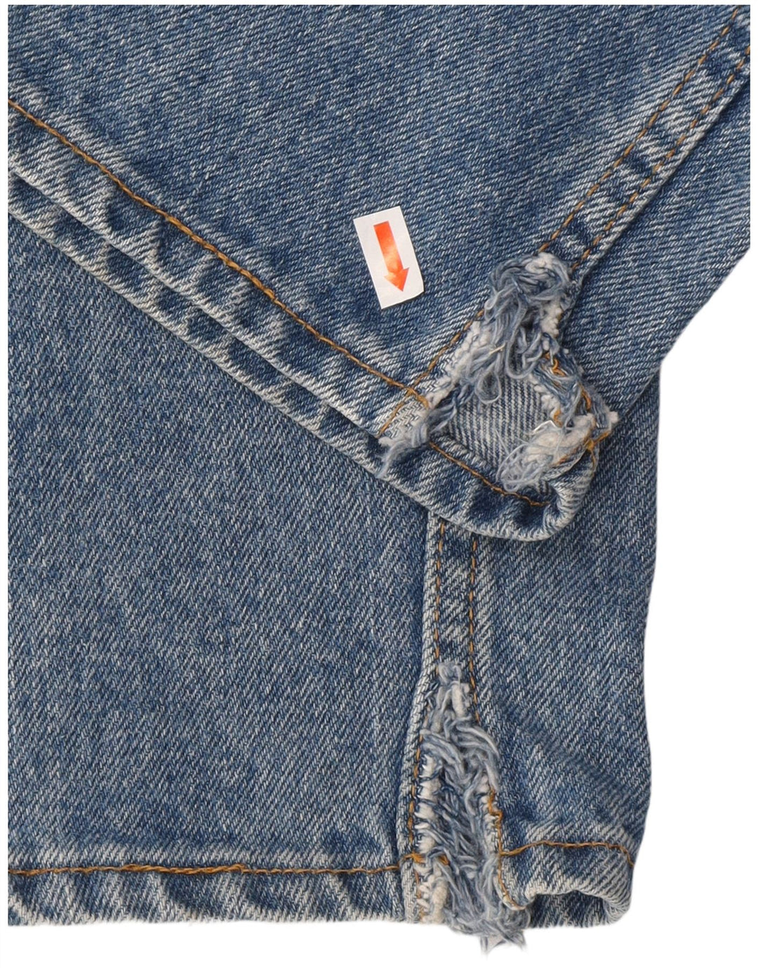 LEVI'S Mens 505 Regular Fit Straight Jeans W34 L32 Blue Cotton