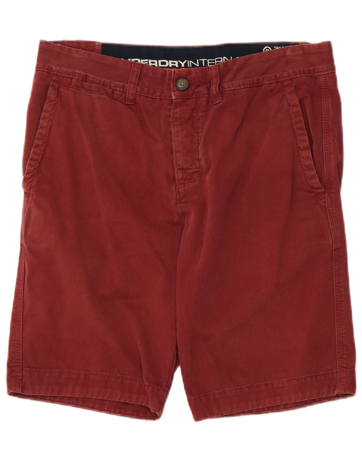 Superdry Chino Shorts til mænd Små W32 rødbrun bomuld