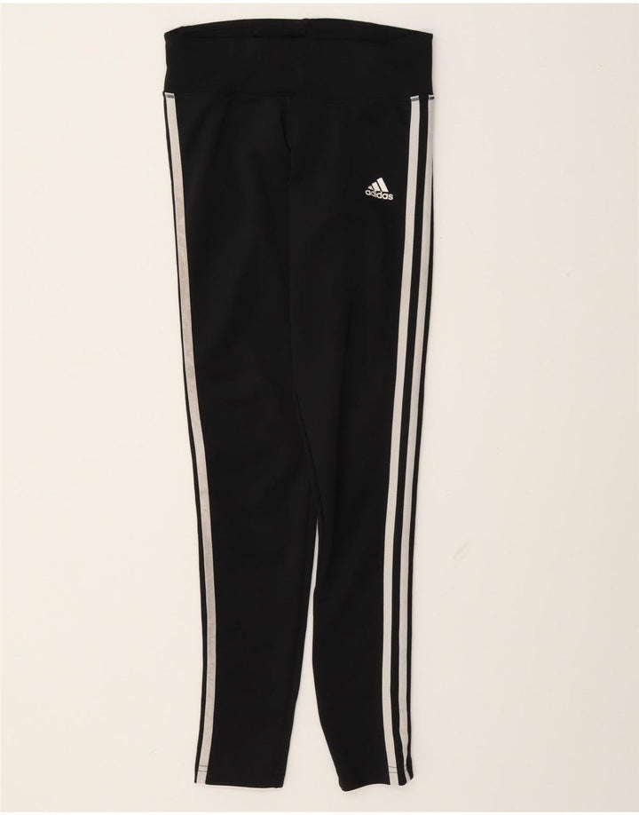 Adidas Dame Leggings UK 4/6 XS Sort Polyester