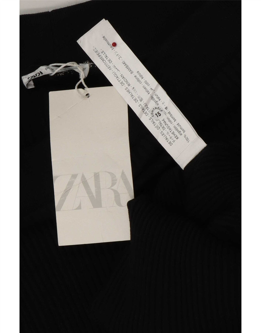 Zara Dame Maxi Nederdel Medium W28 Sort Bomuld