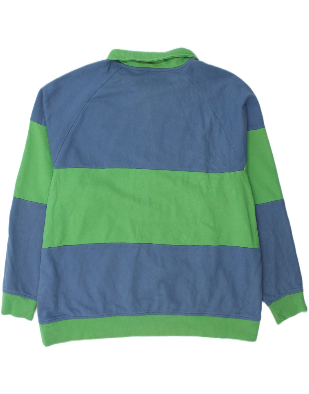 LEVI'S Herre afslappet Polo Neck Sweatshirt Jumper 2XL Blå Colourblock