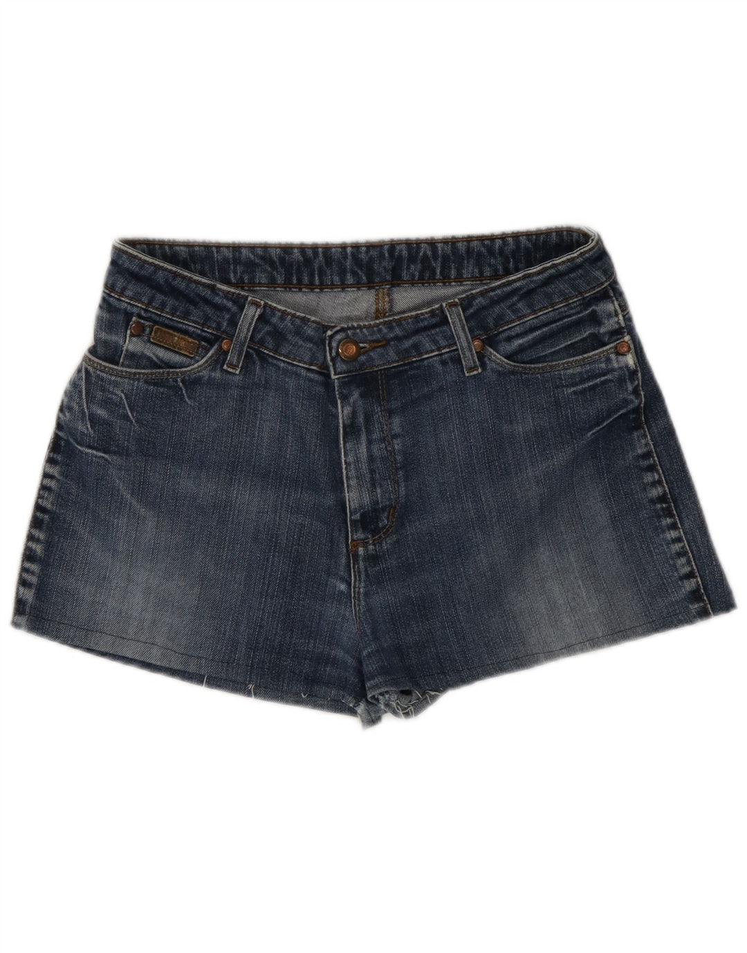Wrangler Dame Denim Hot Pants W32 Stor Blå Bomuld