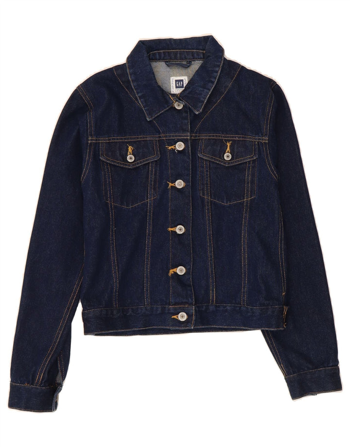 GAP Girls Denim Jacket 11-12 Years XL  Navy Blue Cotton Vintage Gap and Second-Hand Gap from Messina Hembry 