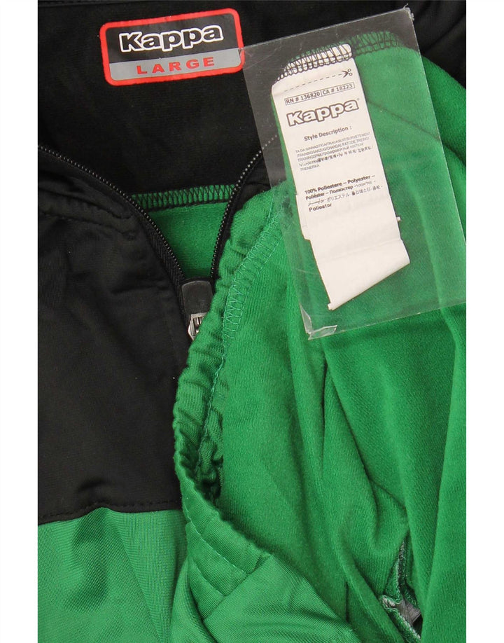 Kappa Herre grafisk træningsdragt Topjakke Stor Grøn Colourblock Polyester