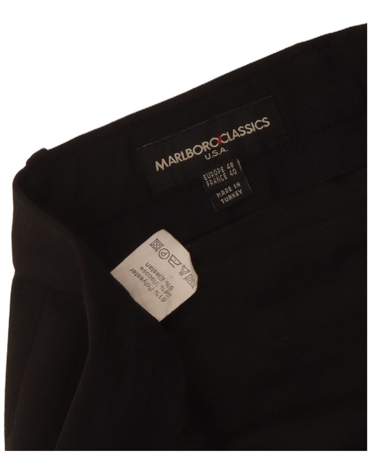 Marlboro Classics Herre Lige jakkesæt bukser EU 48 Medium W34 L31 Sort