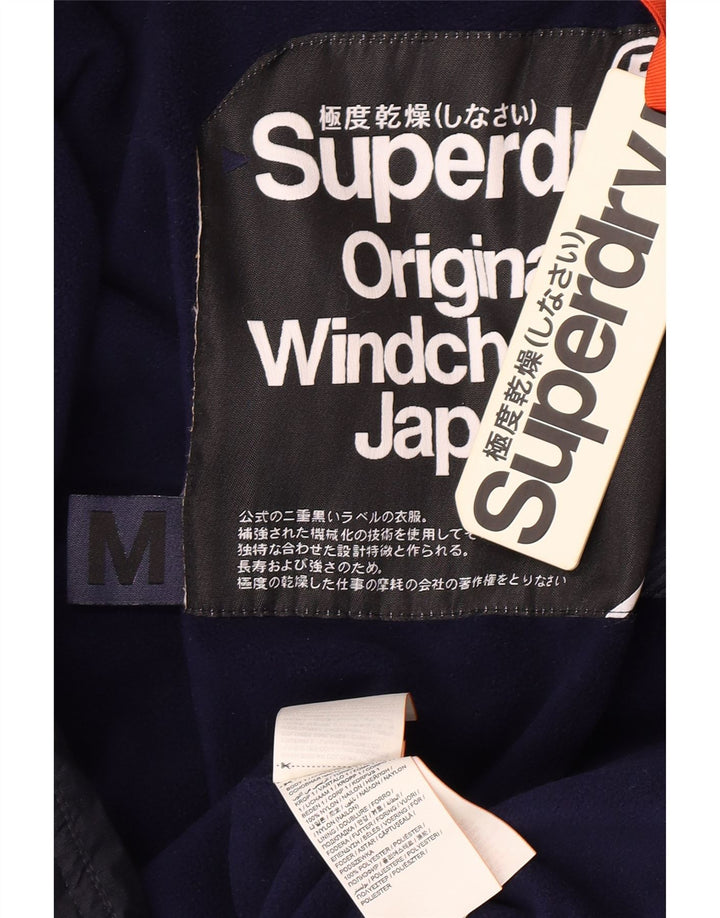 Superdry Polstret Herrejakke UK 38 Medium Navy Blue Nylon