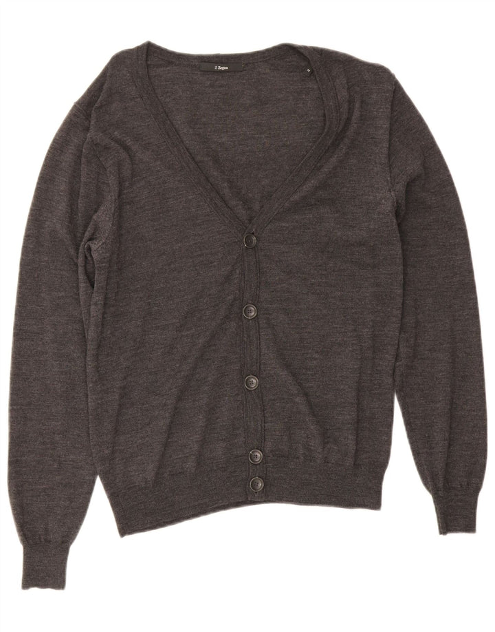 Z ZEGNA dame cardigan sweater US 6 Medium Grey Uld