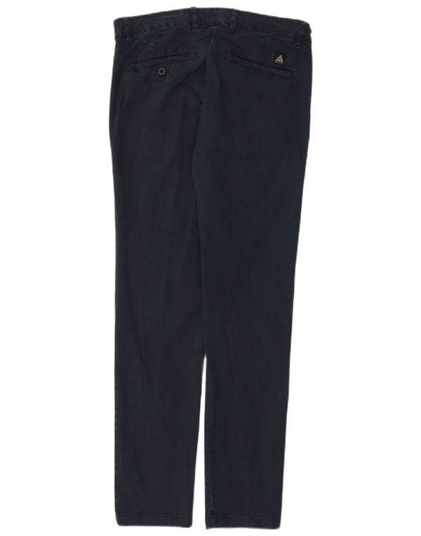 Zara Herre Slim Chino Bukser EU 40 Medium W31 L30 Navy Blue