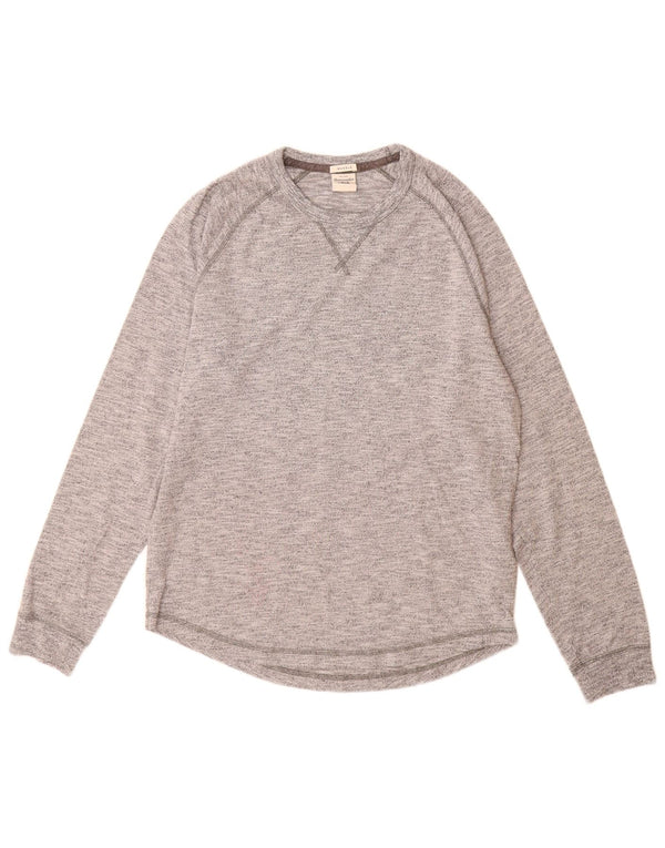 Abercrombie & Fitch Herre Muscle Top Langærmet Medium Grey Flecked Bomuld