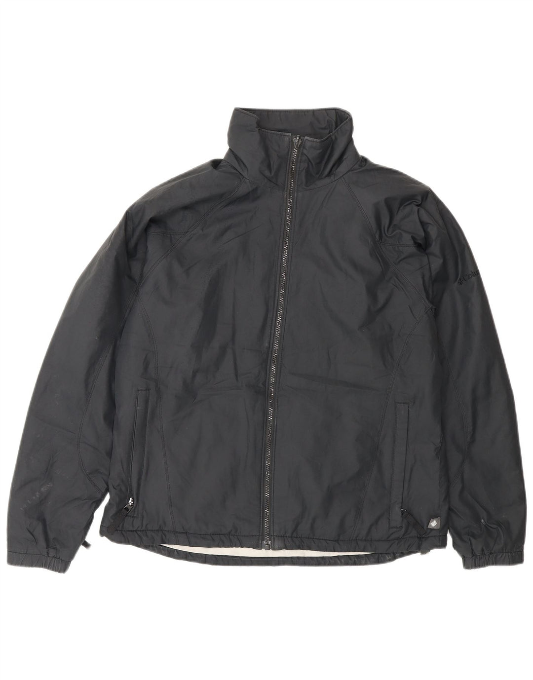 Columbia Windbreaker Jacket UK 14 Medium Sort Polyester