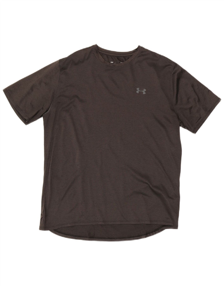 UNDER ARMOUR Herre T-Shirt Top Stor Grå Polyester