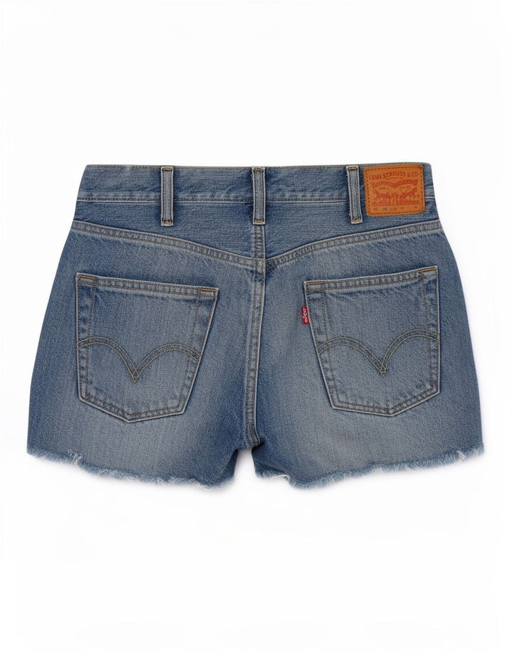 Levi's Womens 501 denimshorts W28 Medium Blue Bomuld