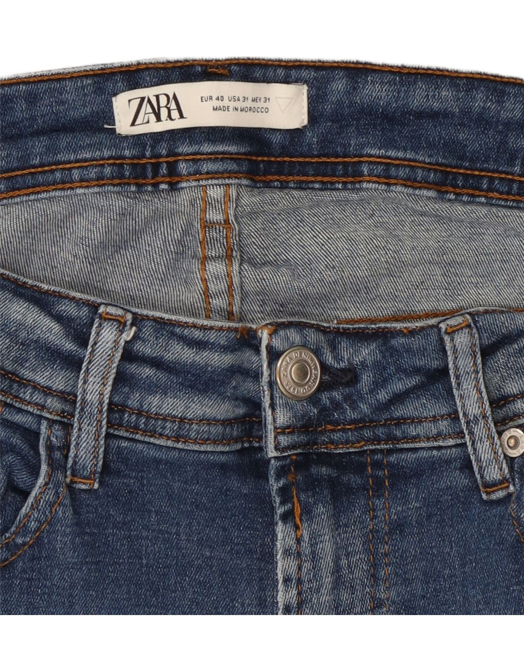 Zara Herre Skinny Jeans EU 40 Medium W31 L30 Blå