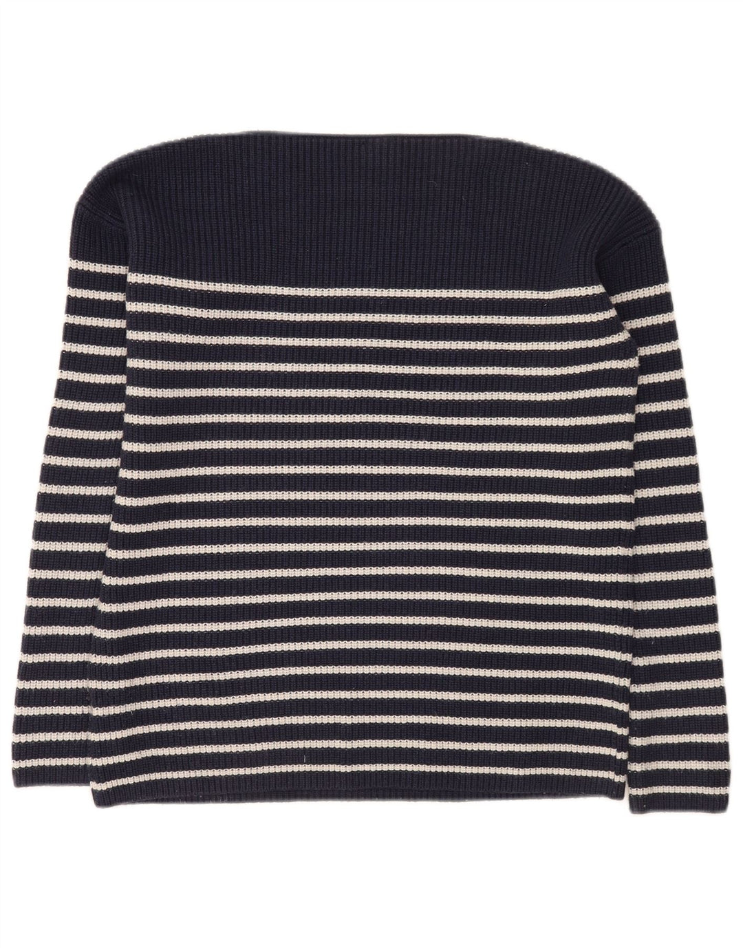 Gap Womens Boat Neck Jumper Sweater UK 14 Medium Navy Blue Striped