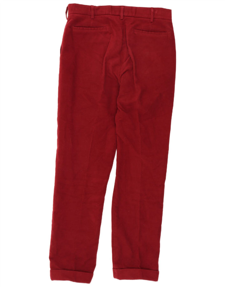Hackett Herre Slim Chino Bukser W34 L31 Bourgogne bomuld