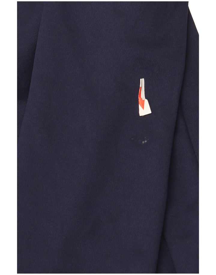 Nike grafisk hættetrøje til mænd, stor marineblå colourblock polyester