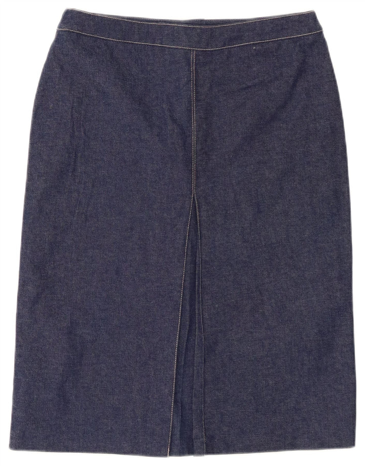 ST. BERNARD Dame højtaljet denimnederdel UK 12 Medium W26 Navy Blue