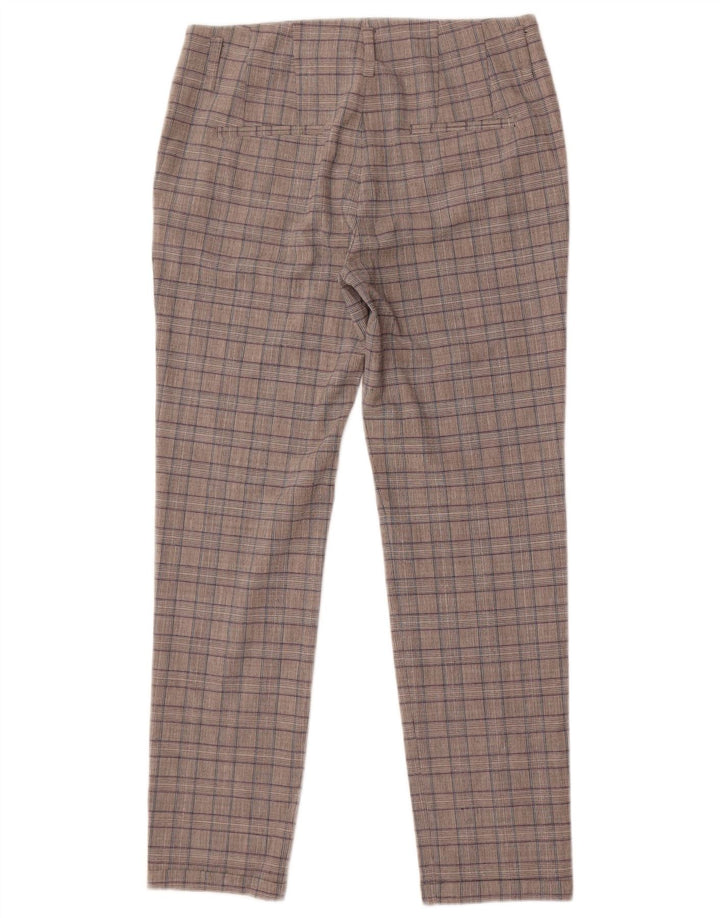 Zara Dame Slim Chino Bukser Small W26 L27 Grå ternet