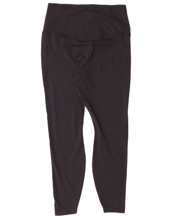 NIKE Dame Dri Fit Leggings UK 18 XL sort nylon