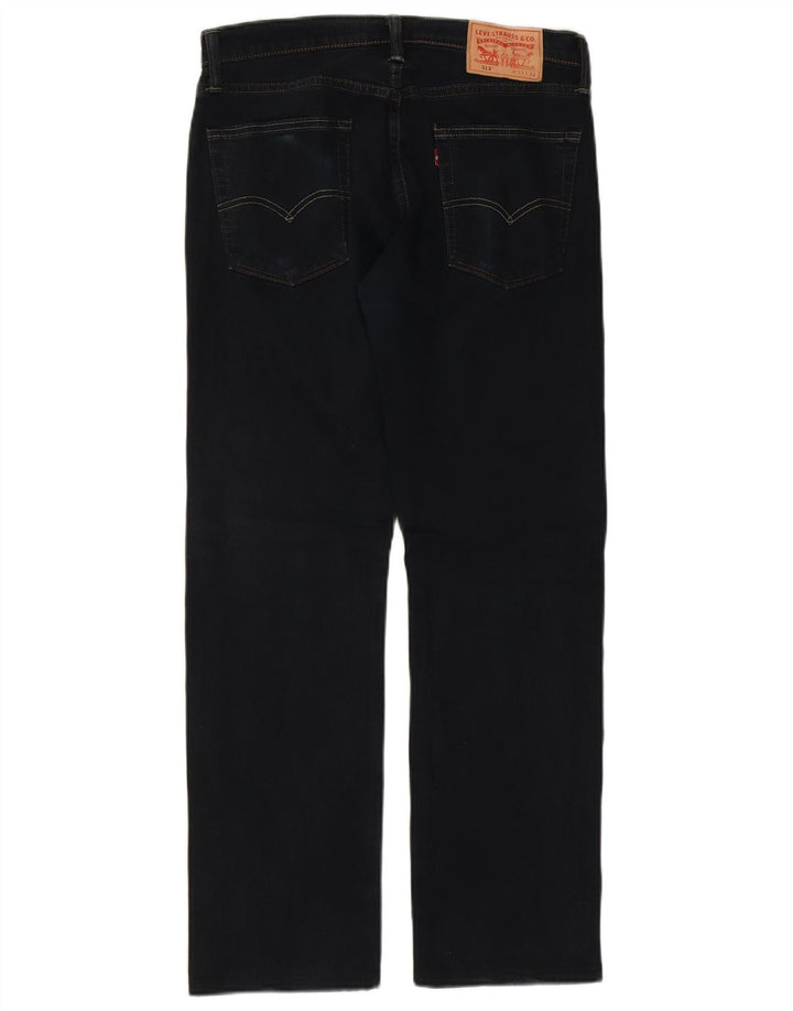 Levi's Herre 513 Straight Jeans W31 L29 Marineblå Bomuld