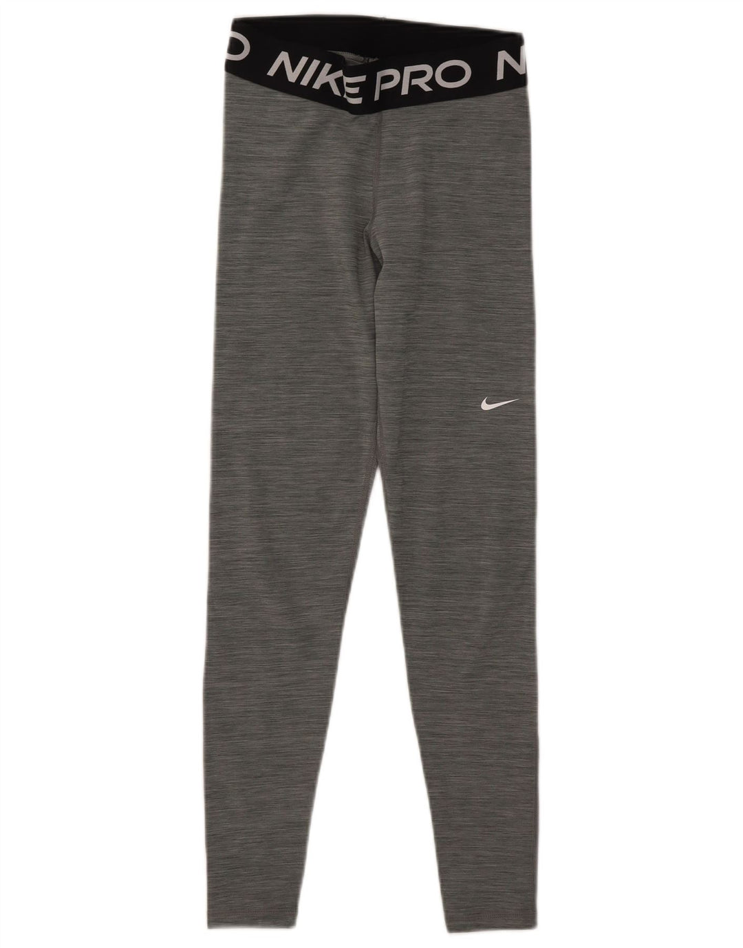 Nike Dame Dri Fit Grafiske Leggings UK 8 Small Grey Flecked