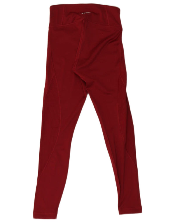 Reebok Womens Leggings UK 4 XS Rød Polyester