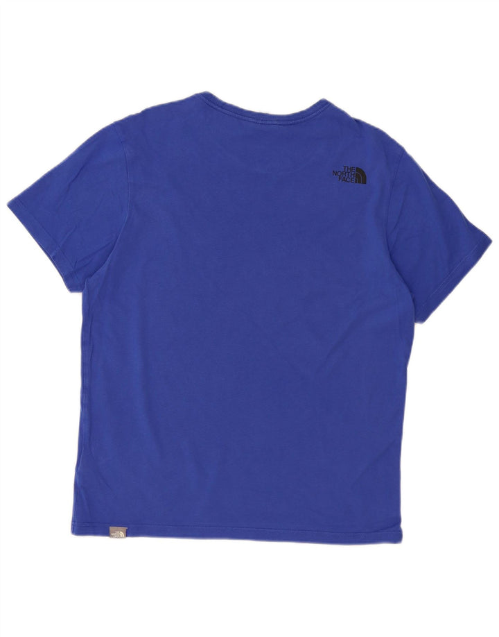 The North Face Herre grafisk T-shirt Top Medium Blue Bomuld