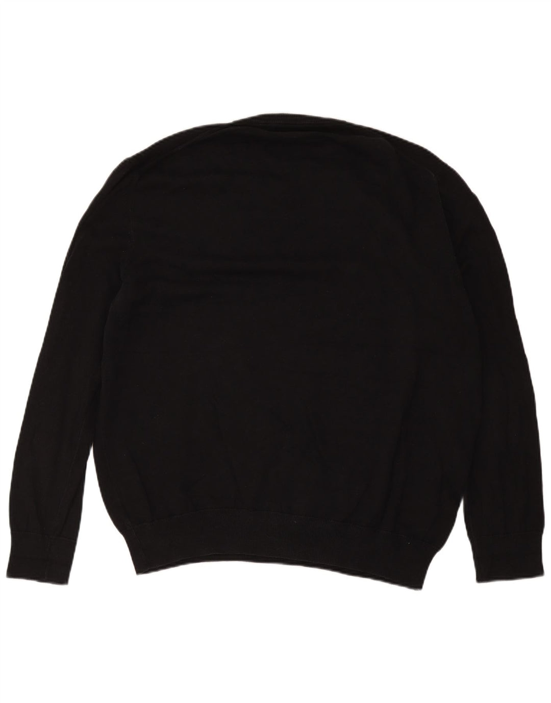 Marks & Spencer Herre V-hals sweater 2XL sort bomuld