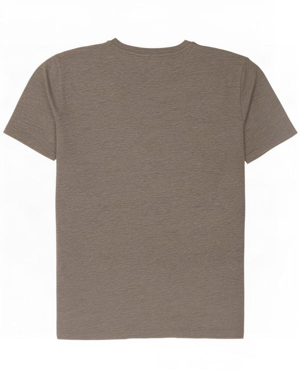 Reiss Herre T-shirt Top Medium Grey Flecked Bomuld