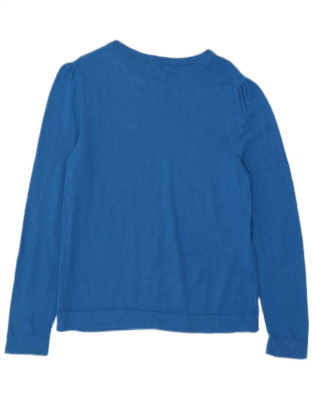 Hobbs Dame Boat Neck Jumper Sweater UK 12 Medium Blue Viscose