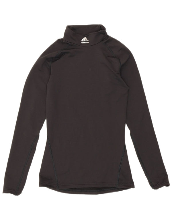 Adidas Dame Climawarm Top Langærmet UK 4 XS Sort Nylon
