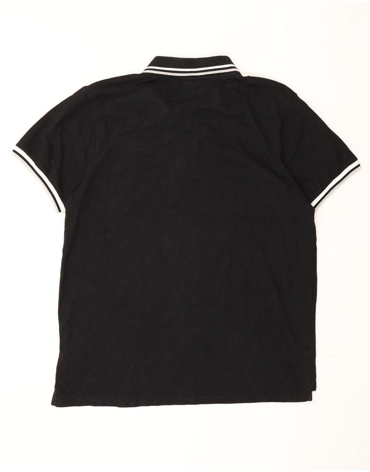 Fila Poloshirt til mænd XL sortstribet bomuld