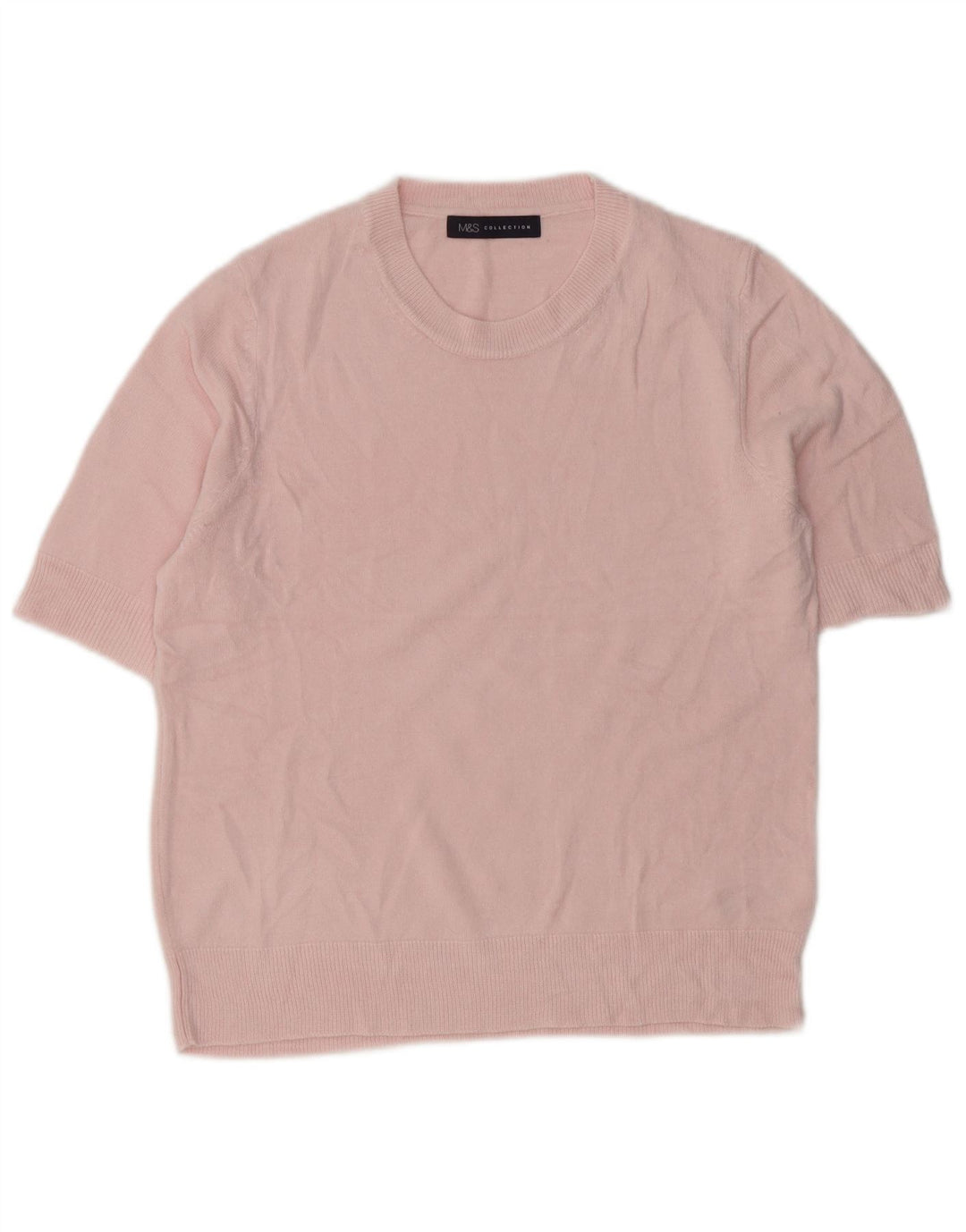 Marks & Spencer Dame sweater med rund hals DK 12 Medium Pink