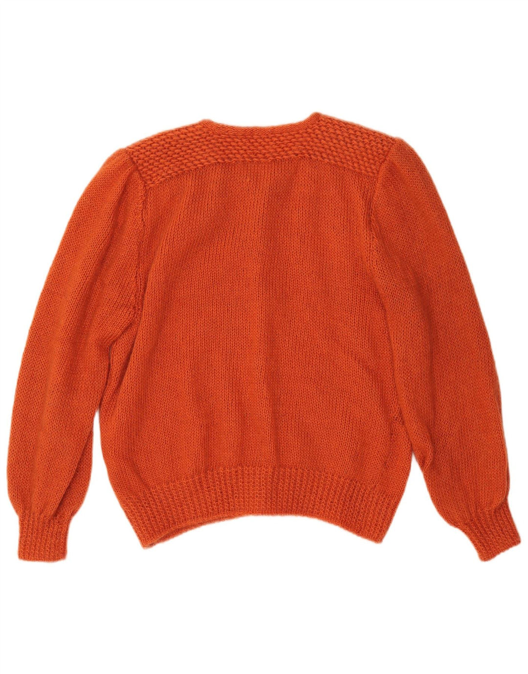 VINTAGE Dame Cardigan Sweater UK 16 Large Orange