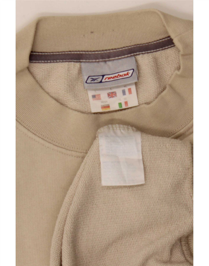 Reebok Herre sweatshirt Jumper Stor Beige Bomuld