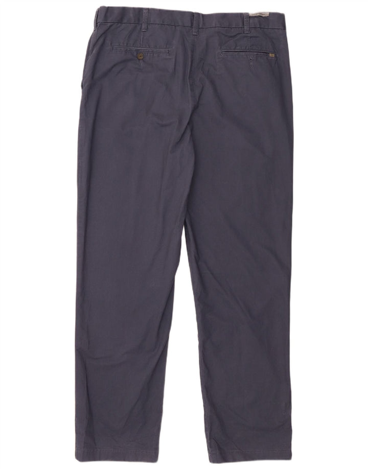 Marks & Spencer Herre Regular Chino Bukser W40 L32 Blå Bomuld