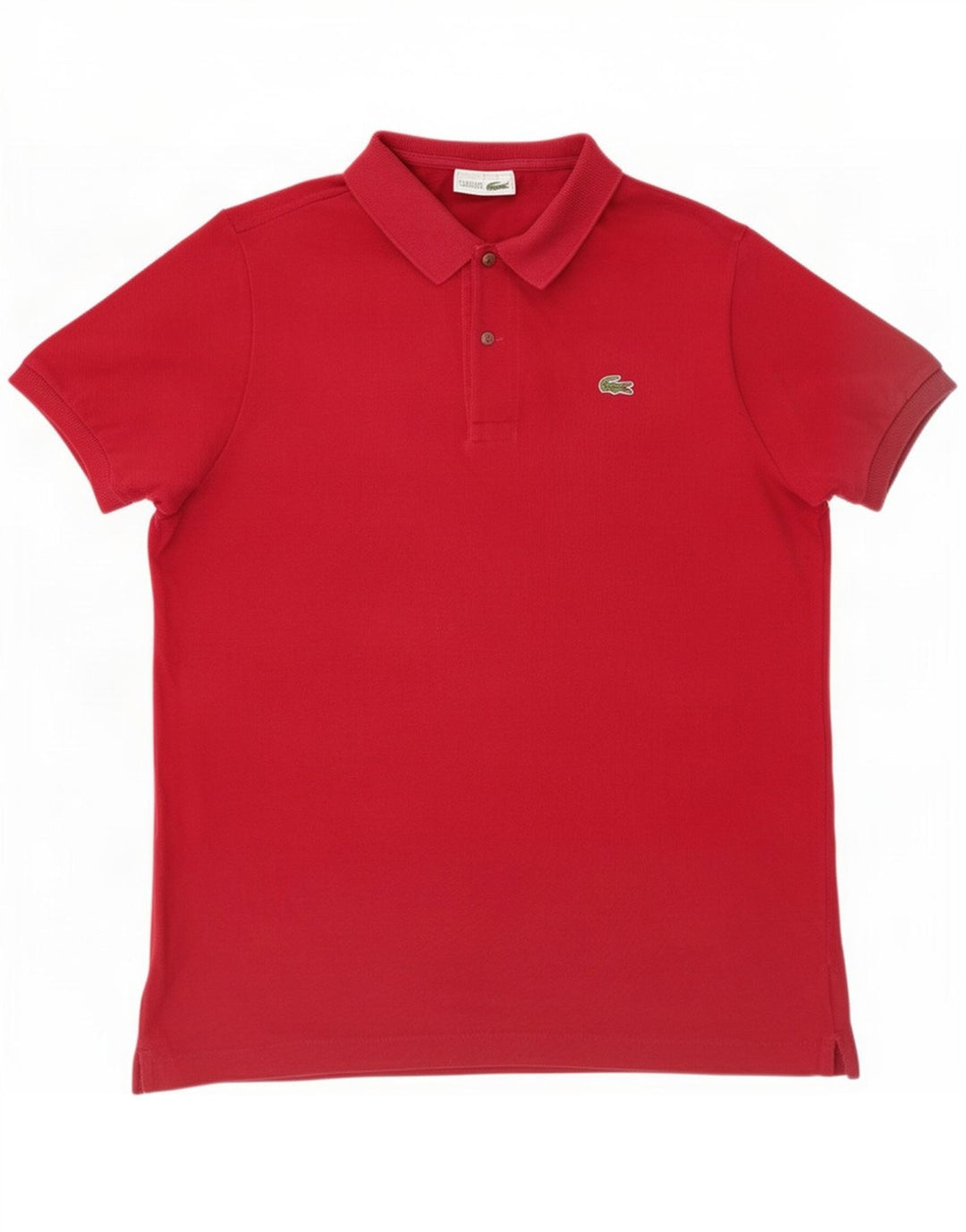 Lacoste herre poloskjorte str. 5 Large rød bomuld