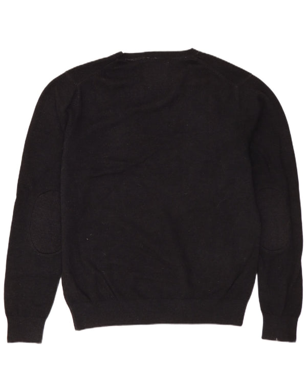 SUN68 Herre V-hals sweater mellemgrå uld