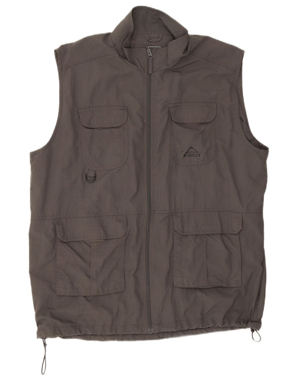 McKinley Mens Utility Gilet UK 44 2XL Grå Polyamid