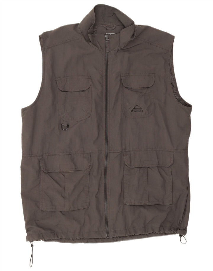 McKinley Mens Utility Gilet UK 44 2XL Grå Polyamid