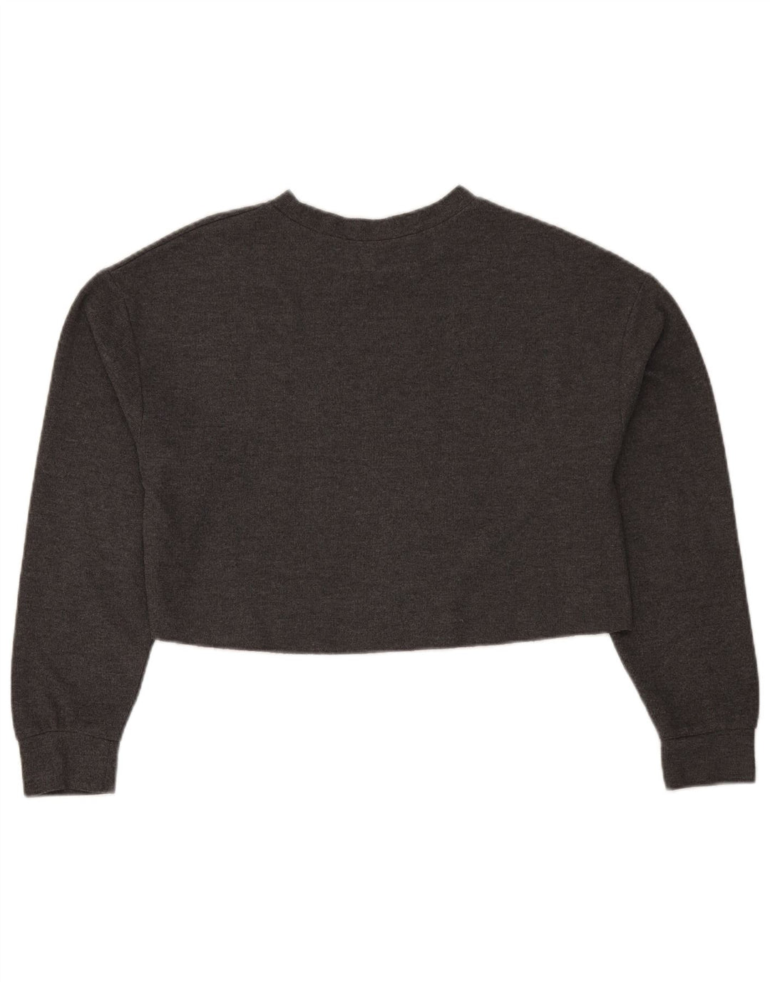 Zara Dame Trafaluc Crop Top Langærmet UK 14 Medium Grey Polyester