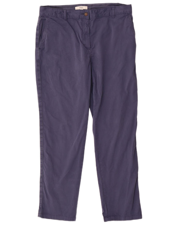 Marks & Spencer Chinobukser til kvinder UK 14 Large W34 L29 Navy Blue