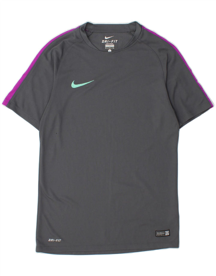 NIKE Mens Dri Fit T-Shirt Top Small Grey Vintage Nike and Second-Hand Nike from Messina Hembry 