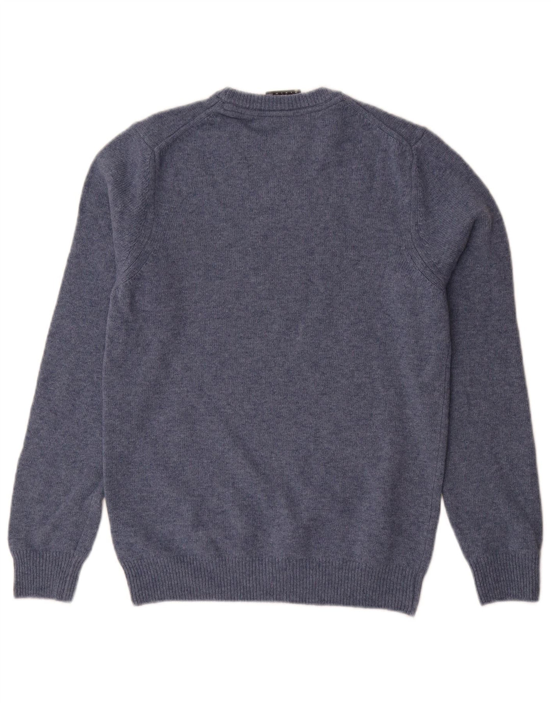 Lyle & Scott Herre sweater med rund hals XS blå uld