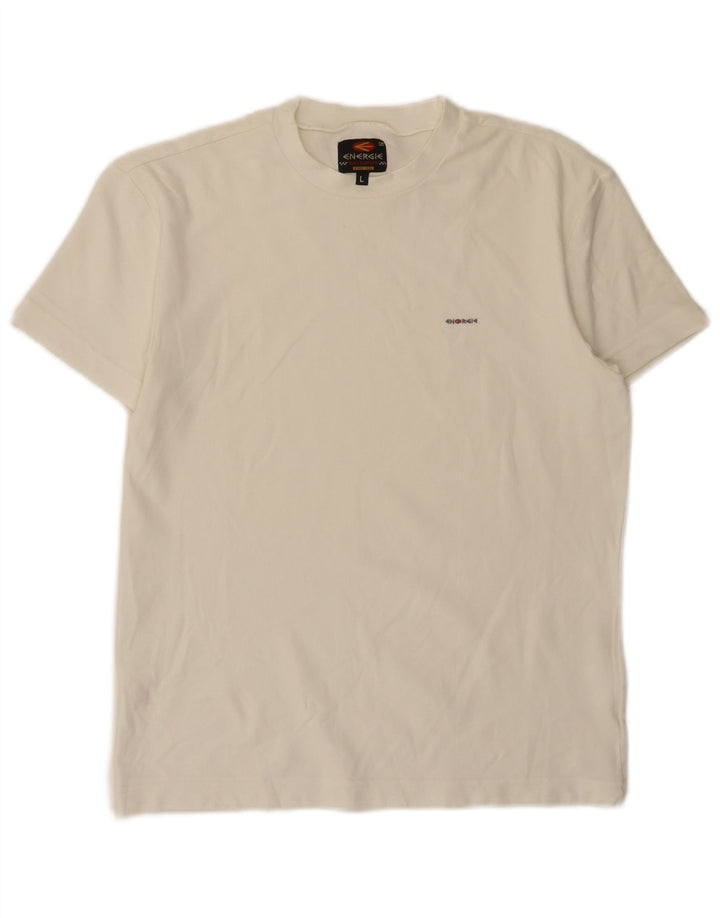 Energie Dame T-Shirt Top Stor Hvid Polyamid