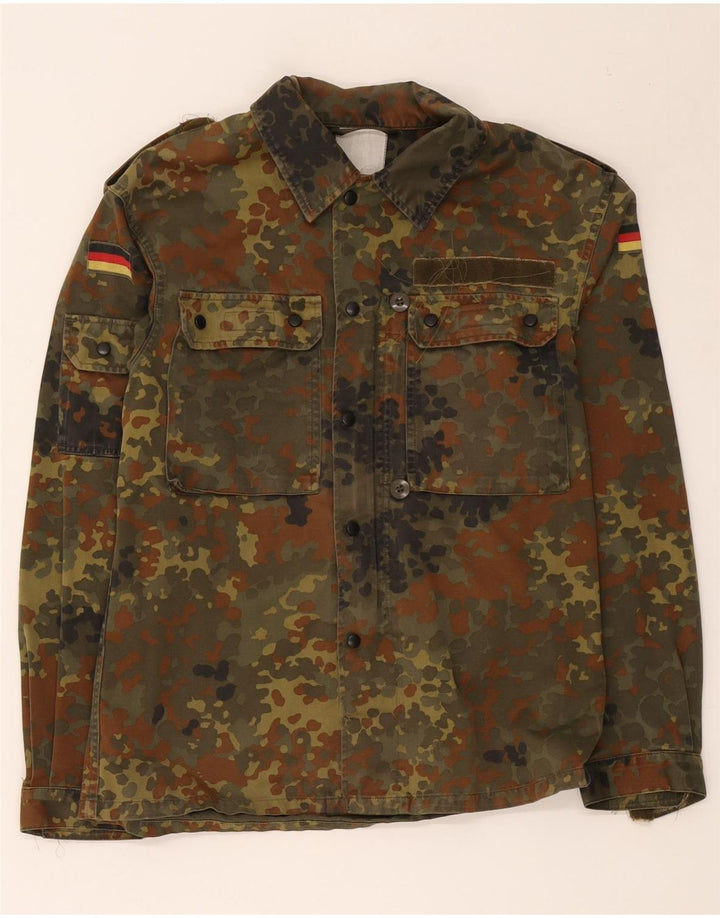 Vintage Herre Military Jacket UK 38 Medium Khaki Camouflage
