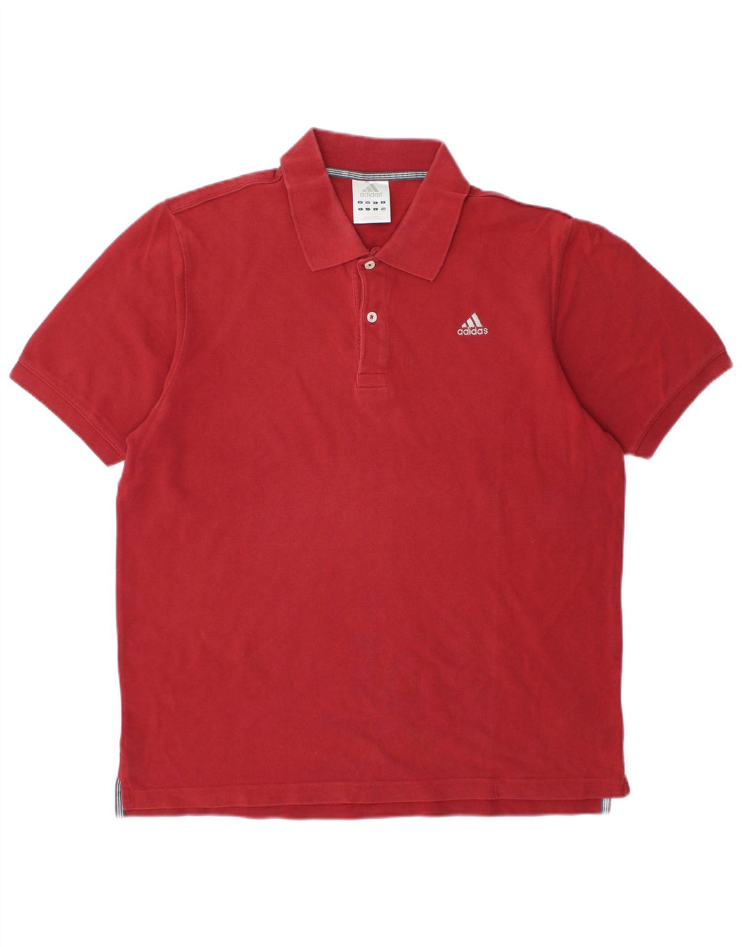 ADIDAS Poloskjorte til mænd, stor rød bomuld