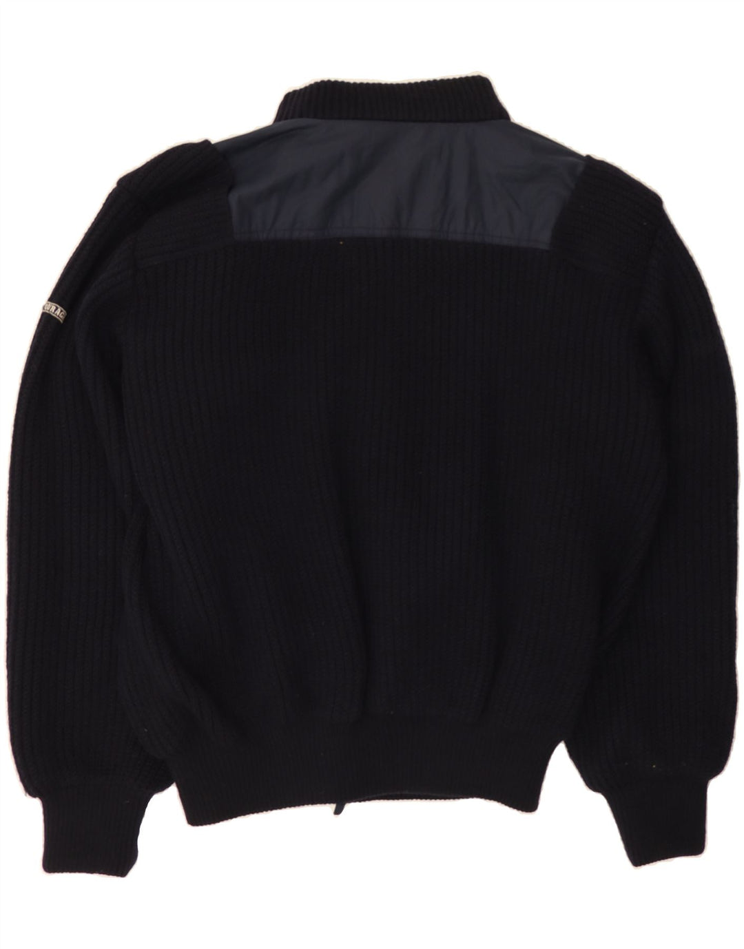 OURAGAN Mens Reversible Bomber Windbreaker Jacket IT 52 XL Navy Blue Vintage Ouragan and Second-Hand Ouragan from Messina Hembry 