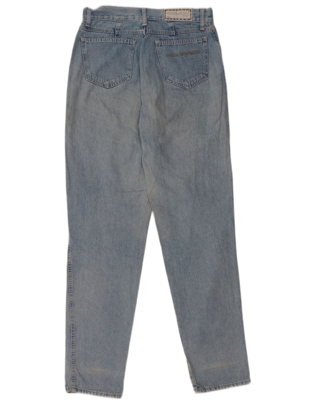 Roccobarocco Kvinder Højtaljede Tapered Jeans IT 45 Medium W31 L31 Blå